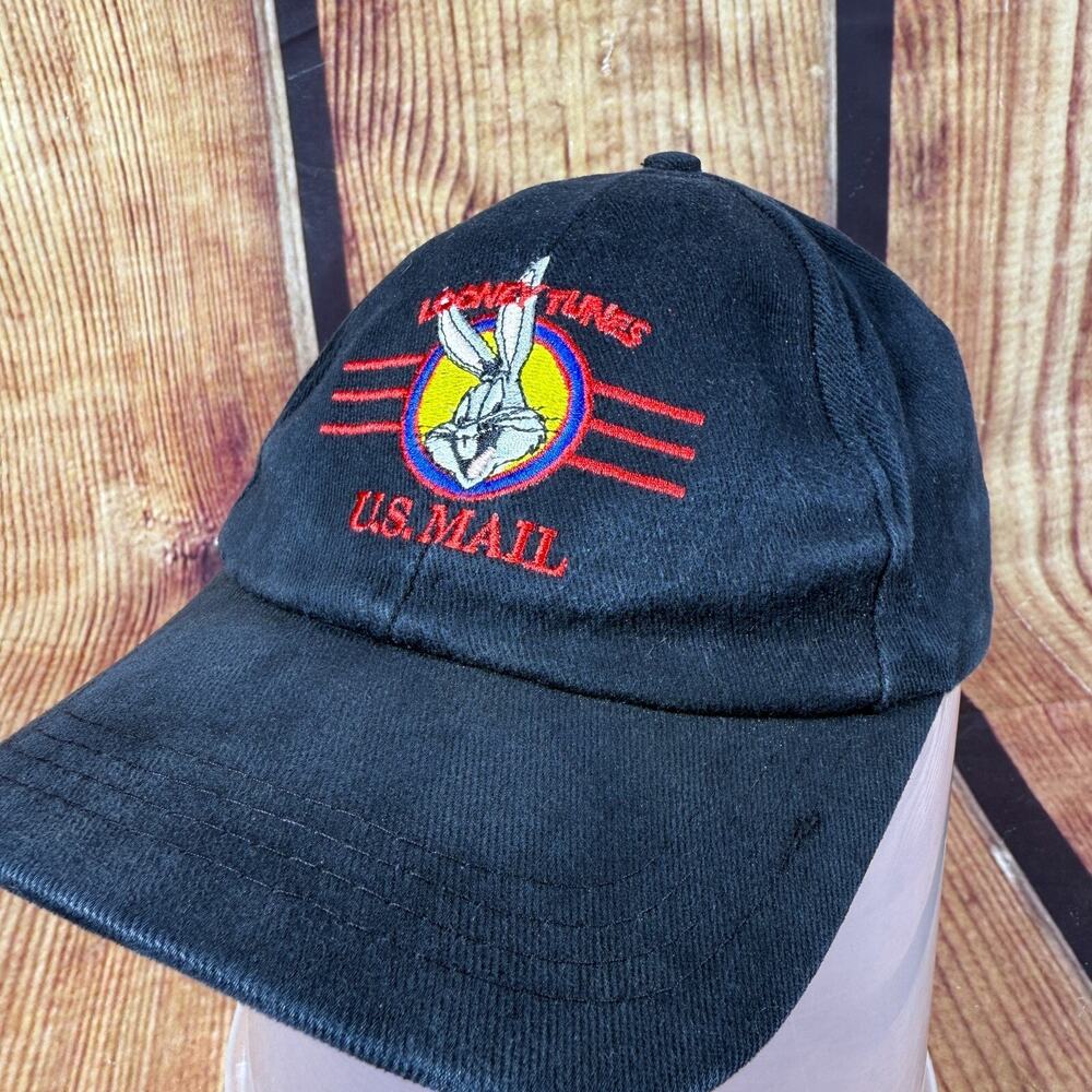 Vintage Looney Tunes US Mail Snapback Hat Bugs Bunny Stamp Collection USA 1997